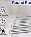 Etauwe stainless steel round rods, 3/8 in diameter, 8 in length, 2 pcs