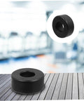Four Pack Round Rubber Bumpers for Gym Equipment and Home Fitness Machines, Durable Vibration Absorbing Pads for Stability