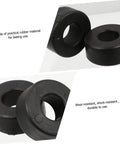 Round Rubber Bumpers 4 Pack Anti Shock Gaskets For Exercise Machines Gym Equipment Pads Easy Install Feet Cushions Durable