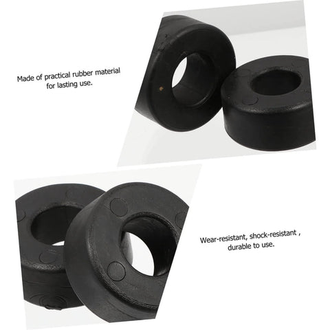 Round Rubber Bumpers 4 Pack Anti Shock Gaskets For Exercise Machines Gym Equipment Pads Easy Install Feet Cushions Durable