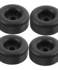 Four black Heavy Duty Round Rubber Bumpers Anti Vibration Foot Pads For Trucks DIY Projects Furniture And Machines
