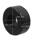 Anti Vibration Feet Pads For Gym Equipment 4 Pack Rubber Bumpers With Shock Absorbing Cushions shown with measurements.
