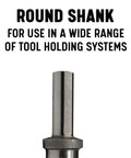 Pro Grade One Inch Bridge Reamer For Construction And Hole Alignment With Half Inch Shank DWR Series Heavy Duty Tool close-up