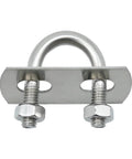 Round U Bolts Zinc Plated Steel M6 Round Bend U Clamp With Nut Plate Washer Set Of 16 For Fixing Pipes Wood And Other Materials