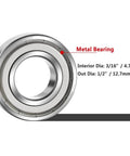 10 Piece Router Bit Bearing Set Top Bearings For Flush Trim Router Bits With Inner Diameter Three Sixteenth Inch And Outer Diameter One Half Inch Includes Bearings Set Screws And Hex Key For Replacement Repair And Precise Grooving
