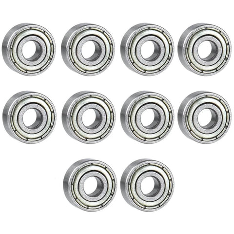 10 Piece Router Bit Bearing Set Top Bearings For Flush Trim Router Bits With Inner Diameter Three Sixteenth Inch And Outer Diameter One Half Inch