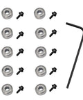 10 Piece Router Bit Bearing Set Top Bearings For Flush Trim Router Bits With Inner Diameter Three Sixteenth Inch And Outer Diameter One Half Inch Includes Bearings Set Screws And Hex Key For Replacement Repair And Precise Grooving