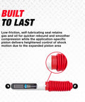 RS5000X Shock Absorber For Jeep Wrangler JK 2007-2017 And 2018, RS55326 Replacement, close-up of piston and seal features