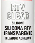 Automotive RTV Clear Silicone Adhesive Sealant For Indoor And Outdoor Use Waterproof And Flexible Bond Protects Wiring Weatherproof Sealant For Glass Metal Plastics Fabric Vinyl Weatherstripping And Vinyl Tops 300 Ml 1 Pack product tube