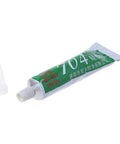 Heavy Duty RTV Silicone Adhesive 704 Rubber Glue 45g tube with cap detached for Electronics, Machinery, and Hardware Use