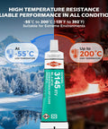 Heavy Duty High Temp Waterproof Sealed RTV Silicone Adhesive 90ml 3oz For Electronics Housings Battery Panels Mil A 46146 Grade