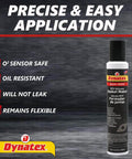 Low-Volatile RTV Silicone Gasket Maker For Automotive, Instant Leak-Proof Sealant, 8 oz can shown with product features