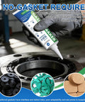 High Temperature Black Gasket Maker Sealant For Automotive, Marine And Industrial Uses, Oil Resistant And Waterproof RTV Silicone Sealant That Binds Tight And Tough As Nails In A 100g 3.5oz Tube applied on metal gasket