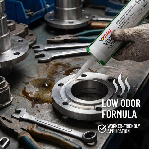Application of RTV Silicone Gasket Maker For Formed In Place Gaskets Sensor Safe High Temp Oil Resistant Sealant on flange