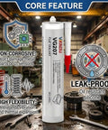 RTV Silicone Gasket Maker For Formed In Place Gaskets Sensor Safe High Temp Oil Resistant Sealant For Valve Covers Oil Pans Differentials Leak Proof Flange Sealant Pro Grade OEM Standard 10.14 Fl Oz Cartridge in industrial setting with tools