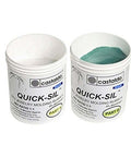 Two Part RTV Silicone Mold Putty Kit For Lost Wax Casting Green 1 Kg 2.2 Lb Quick-Sil Firm And Flexible Mold Compound jars