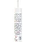 Back view of 600 Degree Fahrenheit High Temperature RTV Silicone Sealant Black for Gasket Making and Adhesives, tube showing label details