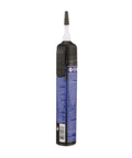 Side view of RTV Silicone Sealant Black For High Pressure Gasket Sealing, 6.5 ounce tube with nozzle.