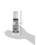 Non Slump 100 Percent RTV Silicone Sealant Clear 2.8 Oz squeeze tube held in hand showing size for vertical and overhead surfaces.