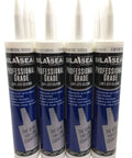 Pro Grade 100 Percent RTV Silicone Sealant, Clear, Case Of 12 Tubes, Tough Flexible Seal in front view