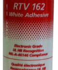 RTV 162 white adhesive tube resembling One Part White RTV Silicone Sealant For Gaps Up To One Fourth Inch In Aerospace, Automotive And Appliance Projects, Non Corrosive To Copper And Brass Electronics, Bonds To Many Surfaces With A Tough All-Purpose Seal