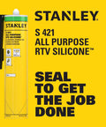 All Purpose RTV Silicone Sealant White Caulk 12 Pack 100 Percent Waterproof Industrial Grade Silicone tube on yellow background