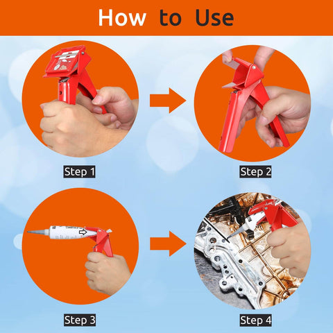 RTV Tube Extrusion Tool With Precision Squeeze For Silicone And Flexible Tubes Empty Every Drop With Consistent Pressure steps