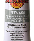 Food Safe BBQ Grade Adhesive For Grills And Smokers High Temp RTV Silicone Clear 3 Ounce tube front view