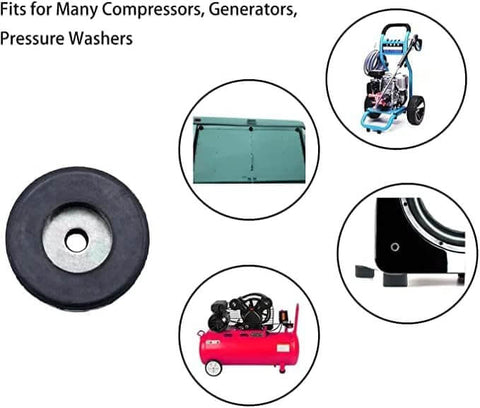 Heavy Duty Rubber Anti Vibration Foot Pad Isolators For Pressure Washers, Compressors, Generators And Other Machinery