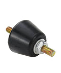Four durable rubber anti vibration mounts with nuts for mini splits, engines, generators, pumps and compressors, crafted from high-hardness rubber.