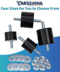 4 Pack M8 Anti Vibration Rubber Isolator Mounts 30x20mm Rubber Studs Cylindrical Vibration Absorbers For Diesel Engines