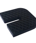 Universal Rubber Isolator Pads Set of Four Heavy Duty Anti Vibration Cushions for Shock Absorption and Noise Reduction Square Two and Three Quarters Inch by Three Eighths Inch Thick Damping Pads for Appliances and Machinery, single pad.