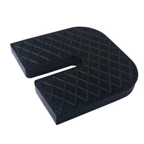 Universal Rubber Isolator Pads Set of Four Heavy Duty Anti Vibration Cushions for Shock Absorption and Noise Reduction Square Two and Three Quarters Inch by Three Eighths Inch Thick Damping Pads for Appliances and Machinery, single pad.