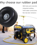 Heavy Duty Rubber Anti Vibration Feet Pads provide quiet, stable operation for generators with bolts for easy mounting.