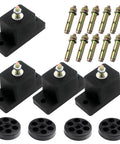 Durable anti vibration pads for outdoor mini split condensers provide stable support, reduce vibration and noise, set of four.