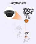 Mercedes Benz Rubber Bearing Mount Kit Two Pack For A Class B Class C Class E Class G Class S Class V Class CLA CLK GLA ML SLK Sprinter Valente Viano Vito Vehicles Replace 6040940085 6119970481 Durable Rubber Vibration Dampening And Easy Install installation guide illustration.