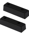 Two black Beefy Rubber Bump Stop Buffer For Heavy Doors And Vehicles Anti Collision Block For Trucks Trailers Motorhomes Steel Doors Industrial Use 210x50x50mm shown side by side.