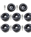 Beefed Up Heavy Duty Round Rubber Bump Stops 1 x 2.5 Inch With Screws, Industrial Grade Shock Absorbing Pads, 8 Pack