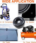 Image showing Beefed Up Heavy Duty Round Rubber Bump Stops 1 x 2.5 Inch With Screws, Industrial Grade Shock Absorbing Pads with various equipment.