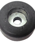 Rubber Bumper Black 5/8 Inch High 1-1/2 Inch Wide With Screw-In Mounting 1-1/2 Inch Base Diameter Rubber Tip Durable Impact Stop