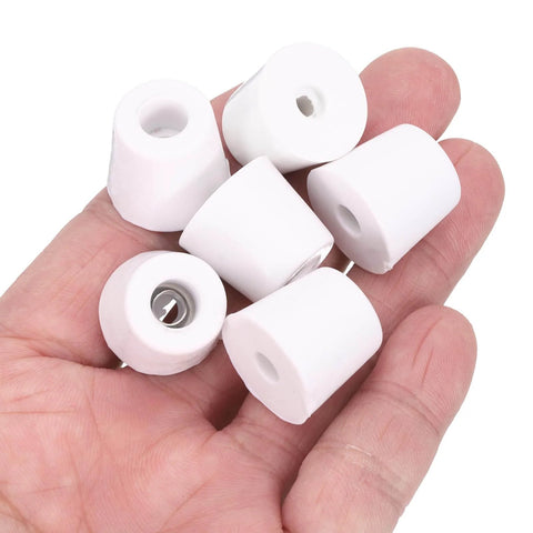 10 Pack Rubber Bumper Feet With Stainless Steel Washer And Screws For Furniture, Appliances And Electronics in hand view