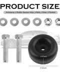 Two Pack 2.5 Inch Trailer Door Bumper Rubber Stops With Screws Nuts And Gaskets For Shock Absorption Universal Rubber Bump Stops