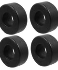 Four Pack Round Rubber Bumpers for Gym Equipment and Home Fitness Machines, Durable Vibration Absorbing Pads for Stability