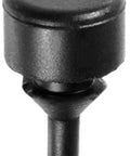 Close-up of one rubber bumper, visible side view. Twenty Five General Purpose Rubber Bumpers With One Half Inch Outer Diameter And Five Sixteenth Inch Length Fits Into A Quarter Inch Hole Durometer Fifty Five To Sixty Five Ideal For Cabinets Doors Drawers Twenty Five Per Package.