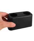 Rubber Bumper Stops For Equipment Vibration Damper Pads Shockproof Pad Mat For Machine Protection, black, held in hand.