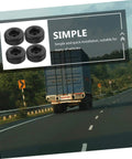 Heavy Duty Round Rubber Bumpers Anti Vibration Foot Pads For Trucks DIY Projects Furniture And Machines Black Noise Reducing Ground Protection And Shock Absorption For Heavy Equipment And Floor Safety product image