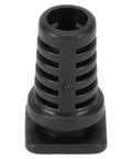 Black No Fuss 10 Pack Rubber Cable Gland Connectors With Strain Relief Sleeves for Power Tools and Drills, shown from front