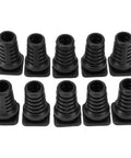 Front view of 10 black No Fuss 10 Pack Rubber Cable Gland Connectors With Strain Relief Sleeves For Power Tools And Drills.