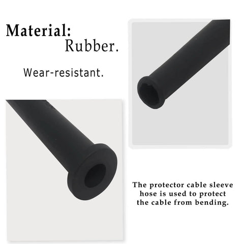 Close-up of a rubber sleeve from Set Of 10 Pro Grade 110 Angle Grinder Cable Gland Protectors For 110 Power Tools