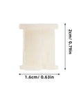 Plastic Caster Socket Sleeves Set Of 20 Universal Wheel Socket Inserts for Chair Legs, durable rubber, 2cm height, 1.6cm width.